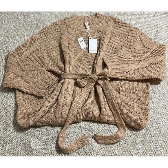 Anthropologie Amadi Leah Cable-Knit Sweater Dress NWT SZ XL - Picture 11 of 16